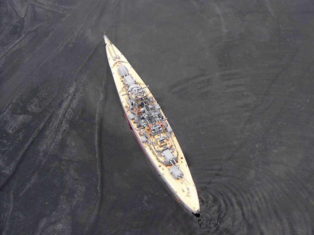 Model KM Bismarck Built and Converted to R/C