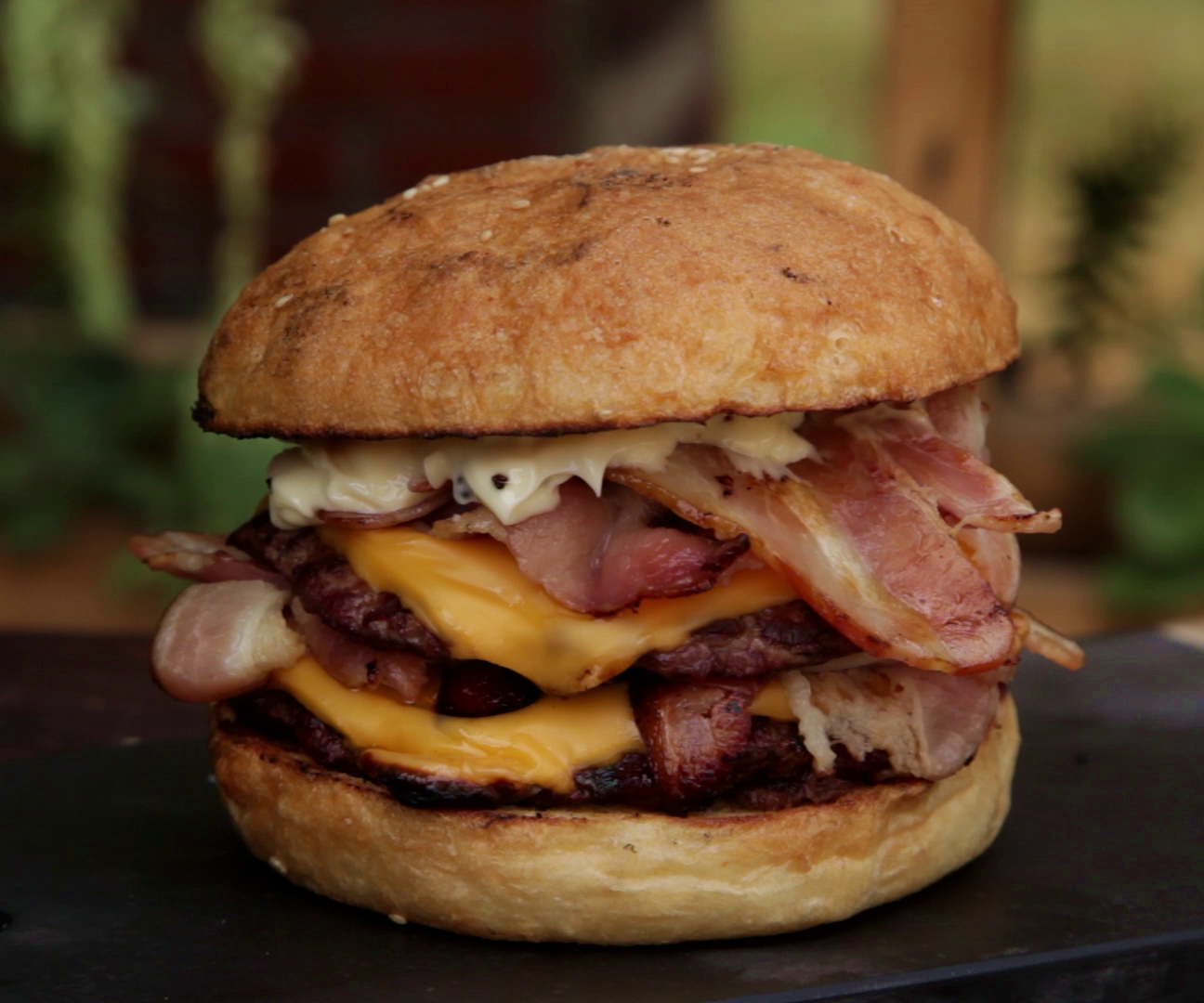 How to Cook a Double Bacon Burger