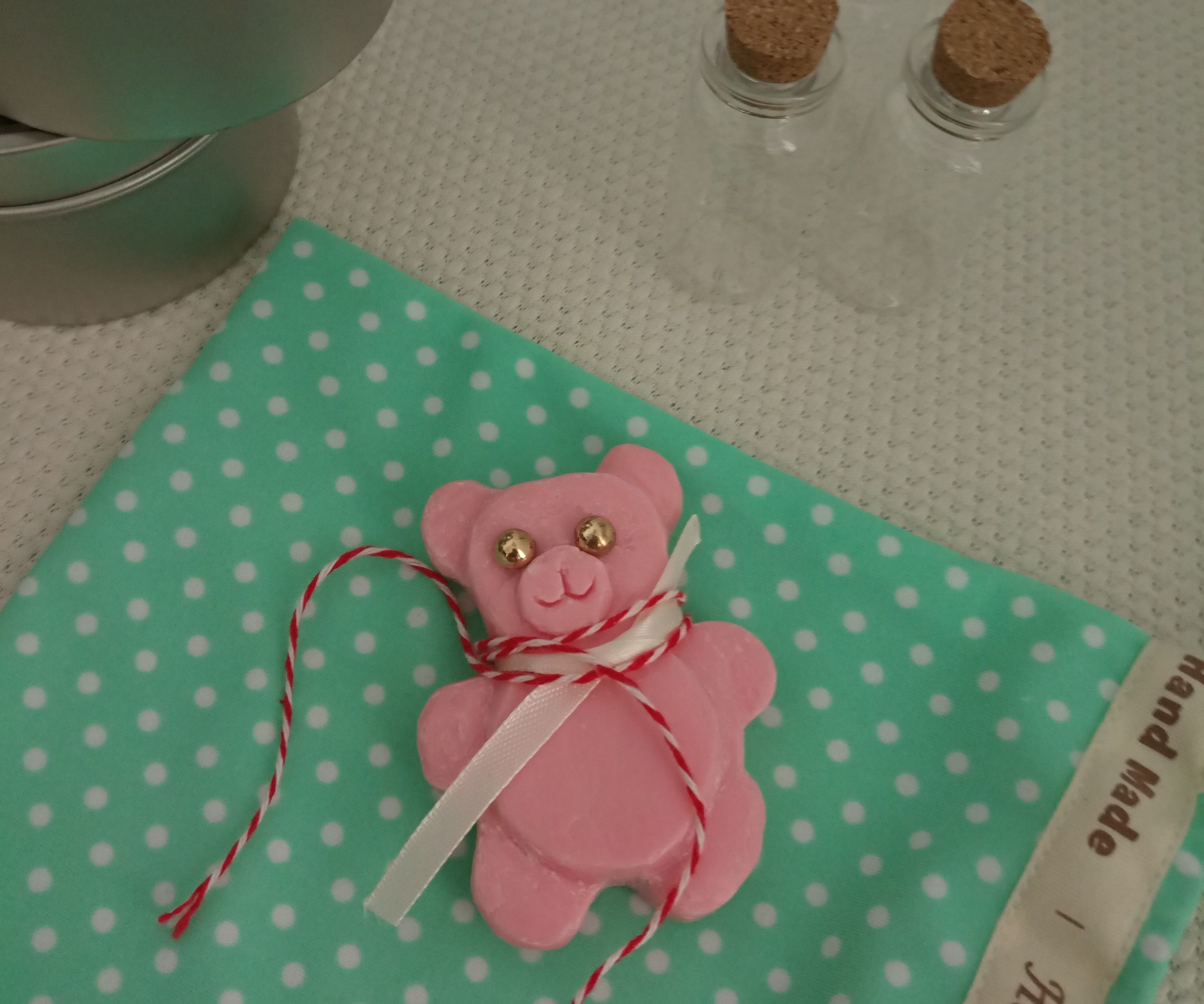 Soap carving/teddy bear/Store Bought Soaps to gift