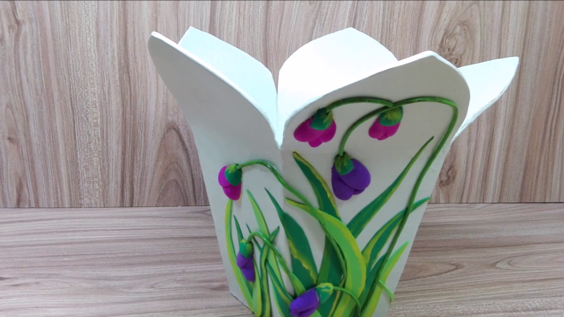 How to Make Cardboard Vase Flower Vase 4 Steps (with Pictures
