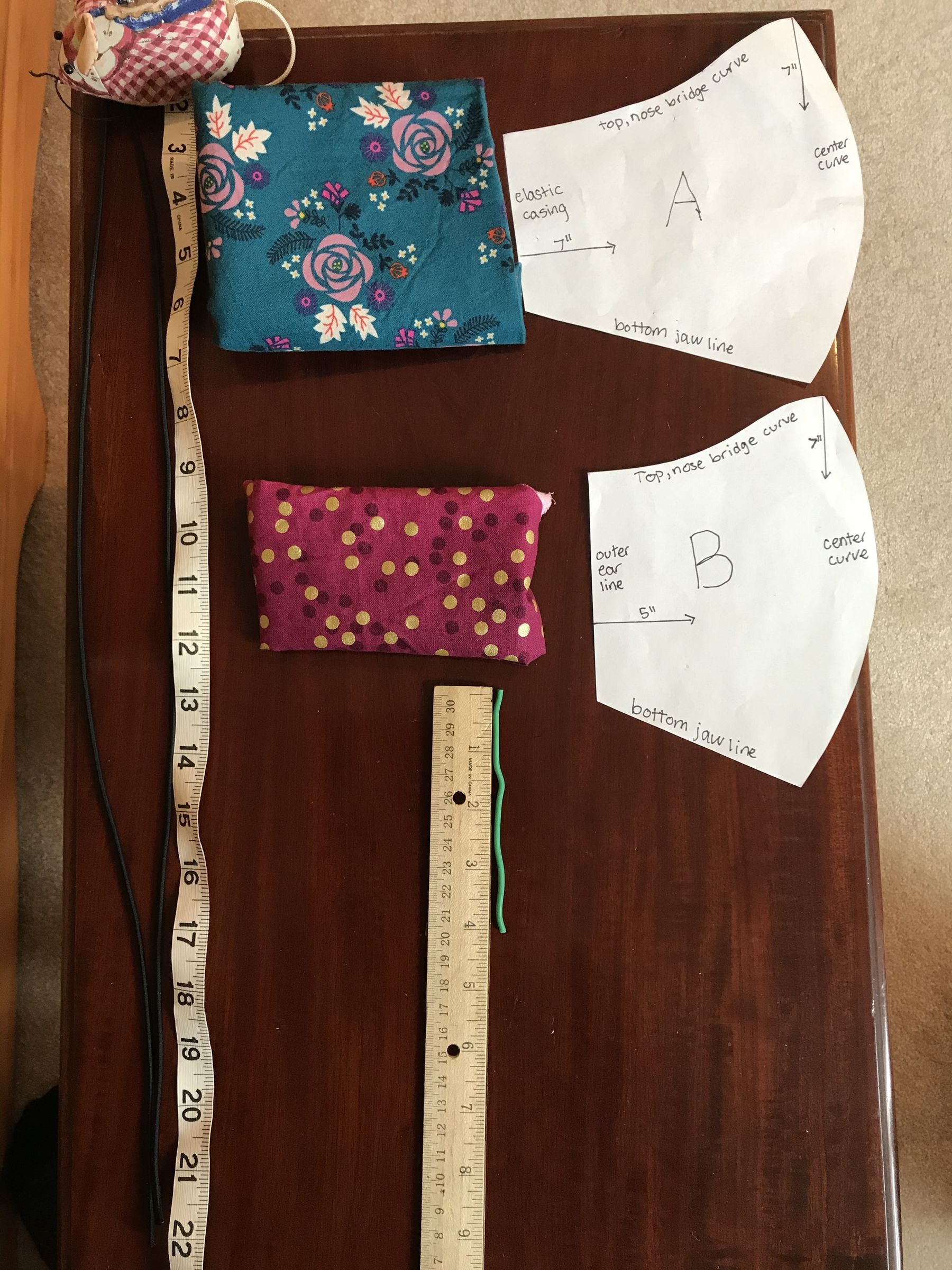 How to Sew Face Masks at Home for Healthcare Workers (by Harriet&Ginger) 11 Steps (with