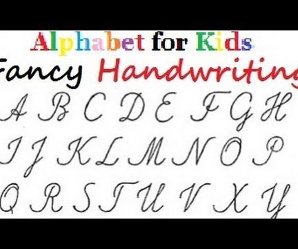 Fancy Handwriting for Kids