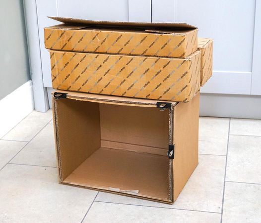 How to Make Strong Shelves Out of Cardboard | DIY Shoe Storage or Mini ...