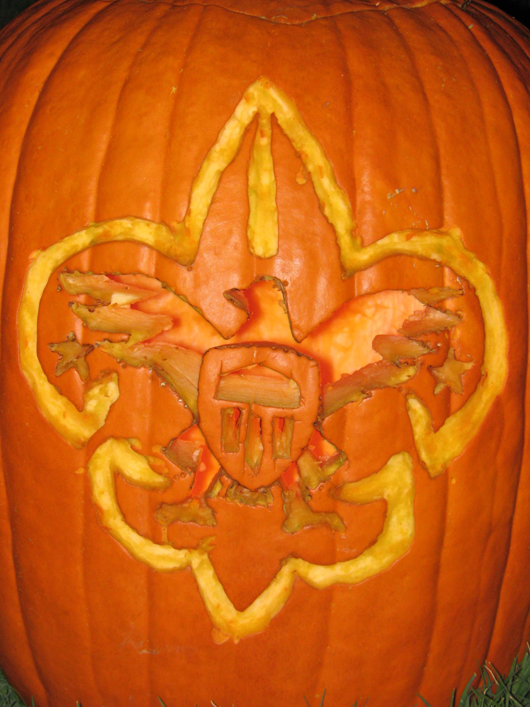 The Boy Scouts of America Pumpkin!