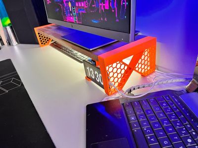 3D Printed Wood Monitor Stand