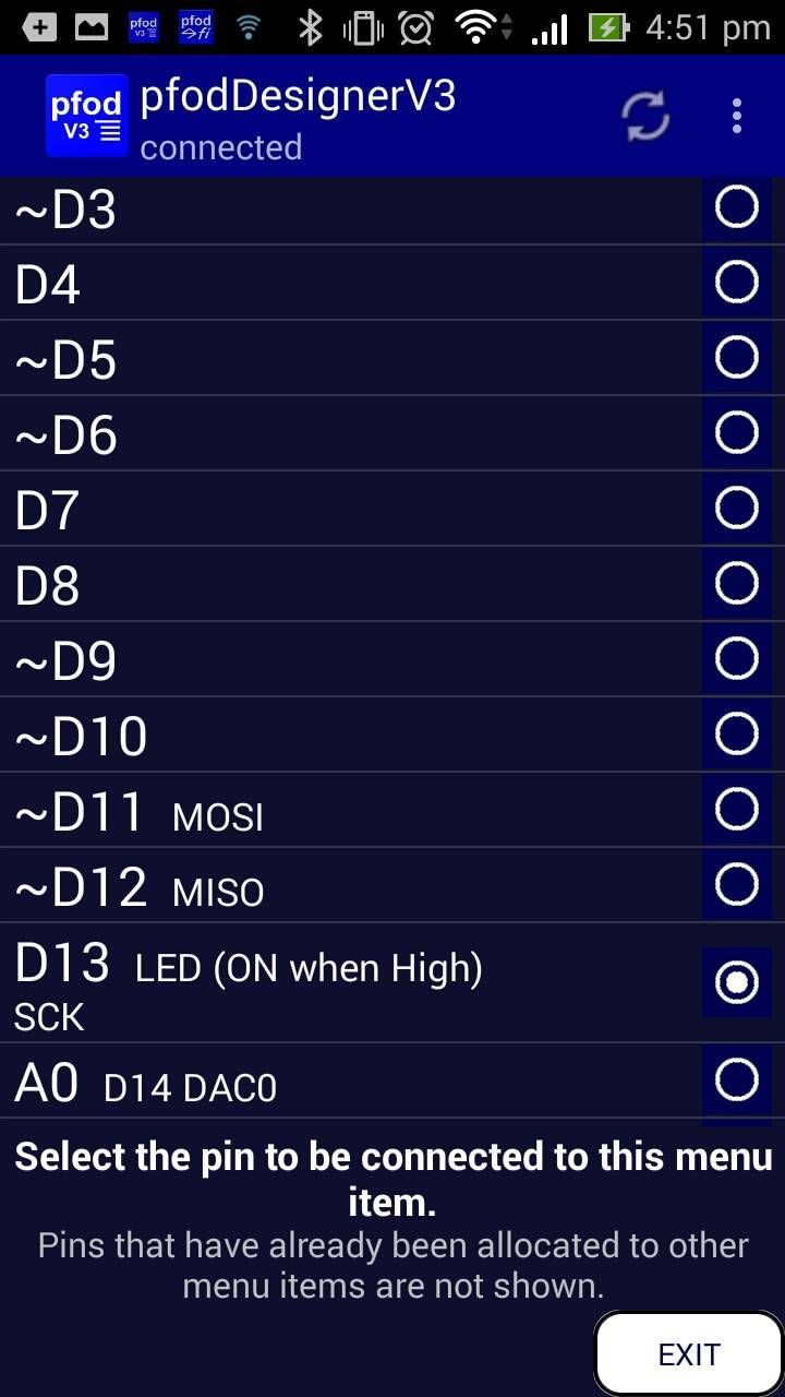 Using PfodApp to Connect to the NANO 33 IoT Via BLE