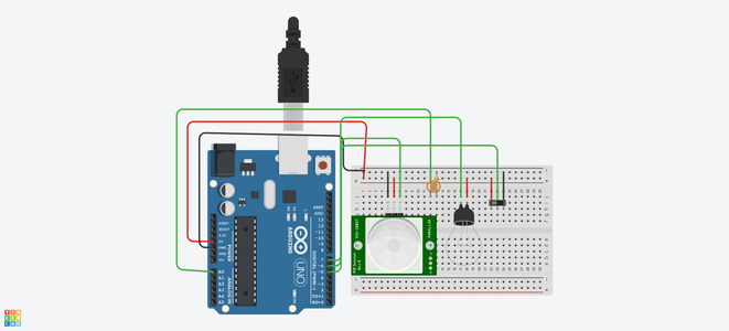 Automatic Light : 3 Steps Circuit Diagram