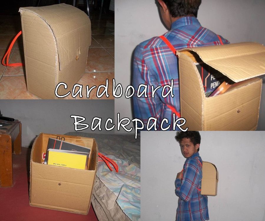 DIY Cardboard Backpack