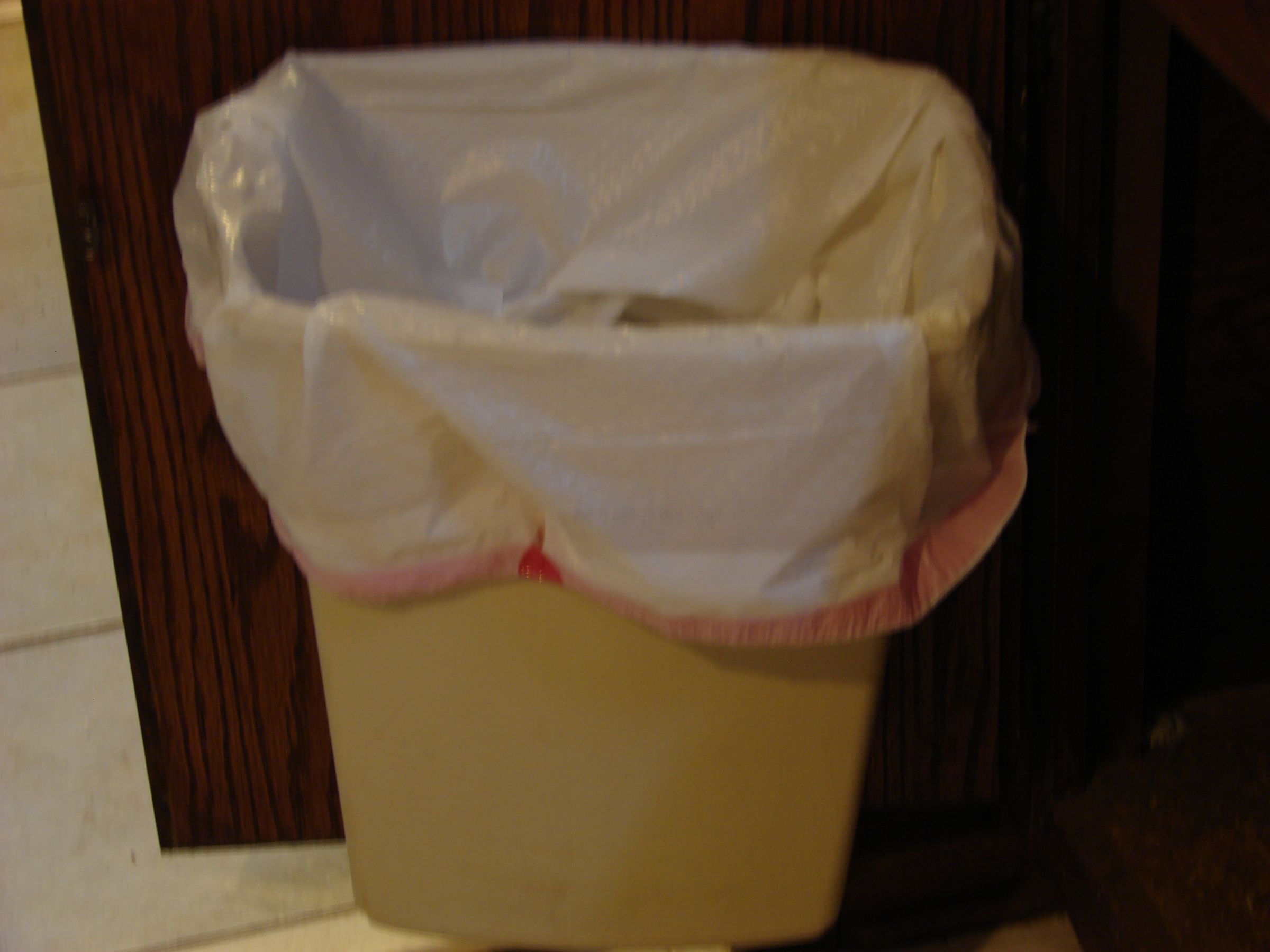 Hidden "Pull Out" Trash Can for Kitchen or Bath