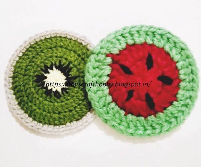 Kiwi and Watermelon Coasters