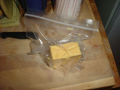 Pre Step.. Cuttiing the Cheese.......
