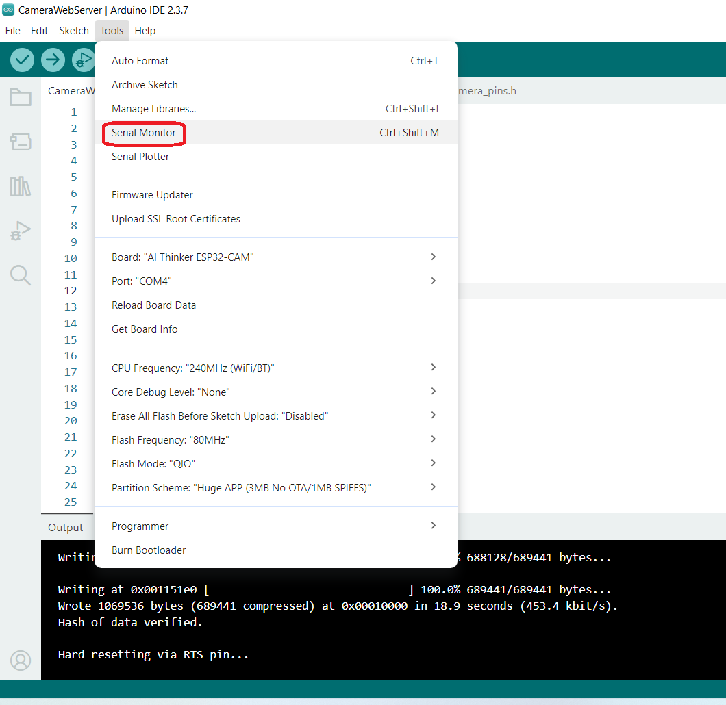 Serial Monitor IP