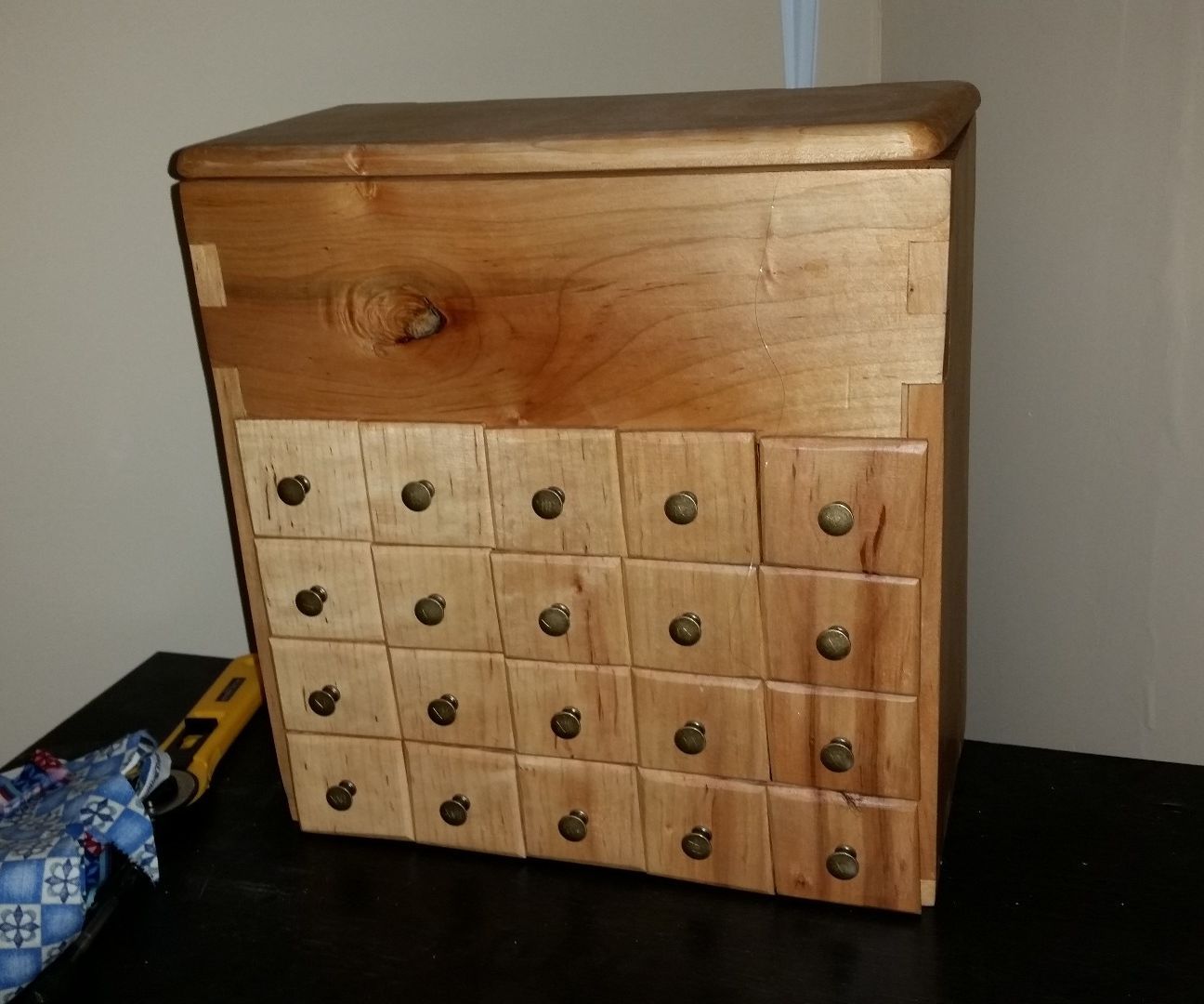 Designing a 21 Drawer Sewing Box (with Aromatic Cedar Lining) in Sketchup