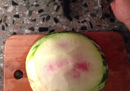 Peel Away the Green Part of the Watermelon Rind
