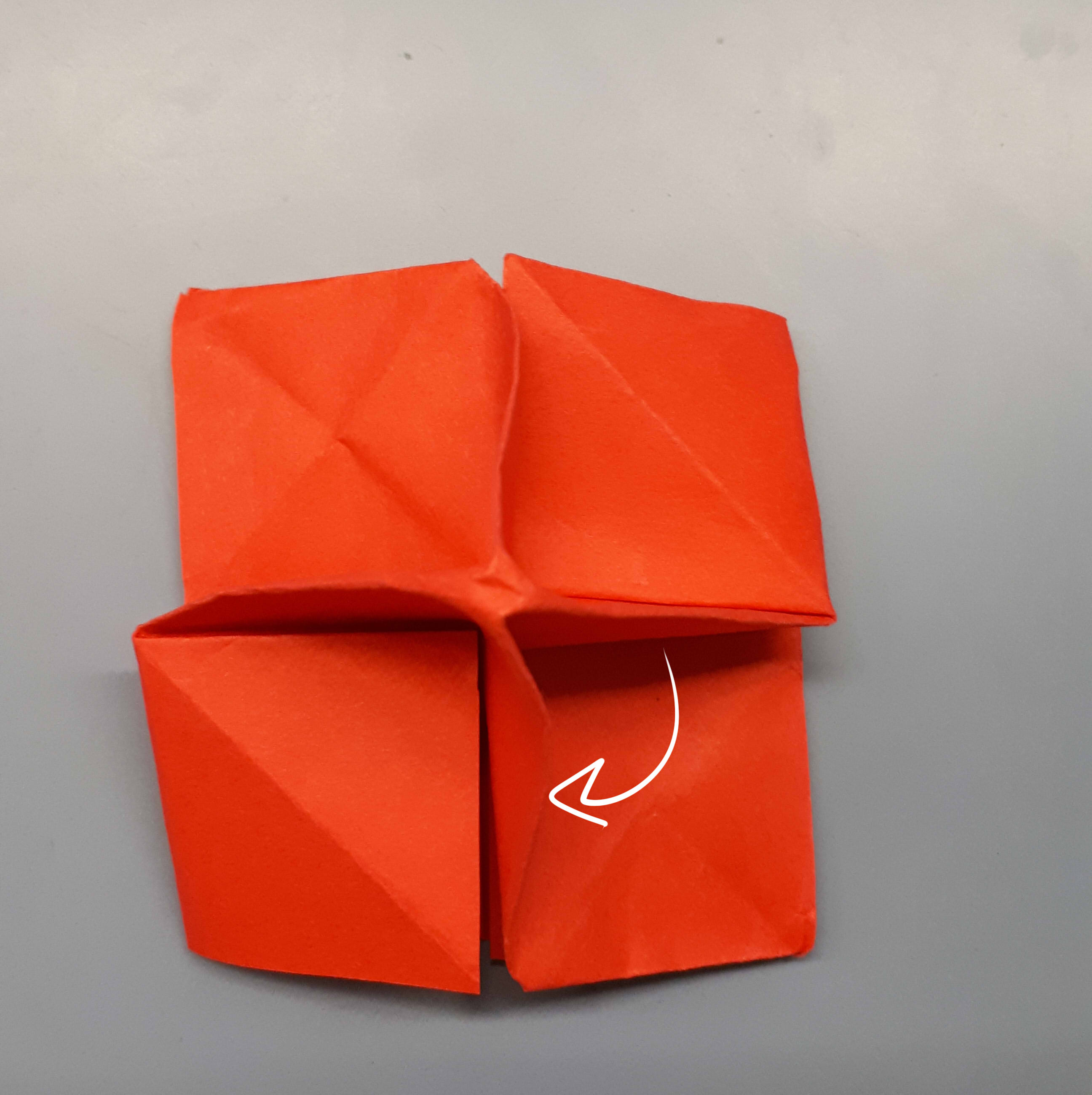 Step 10: Fold 2 Squares Up