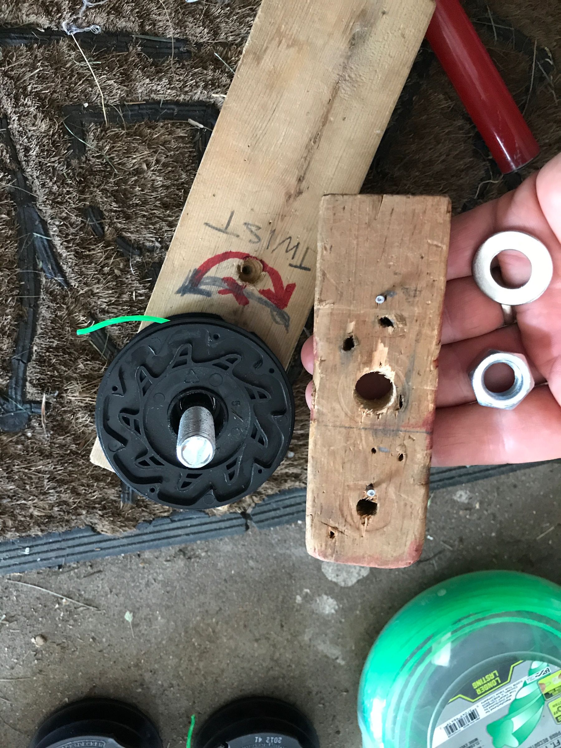 String Trimmer Winding Tool 3 Steps Instructables