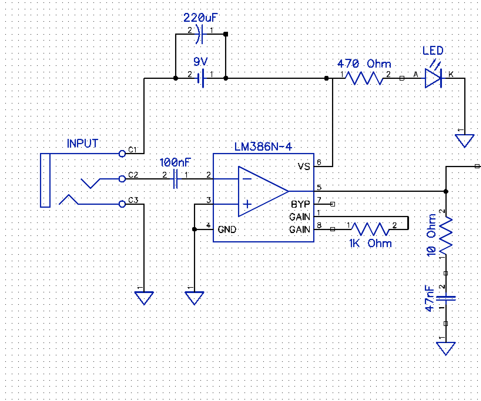 From Schematic to Protoboard - Building a Simple LM386 Guitar Amp on a DIP Protoboard