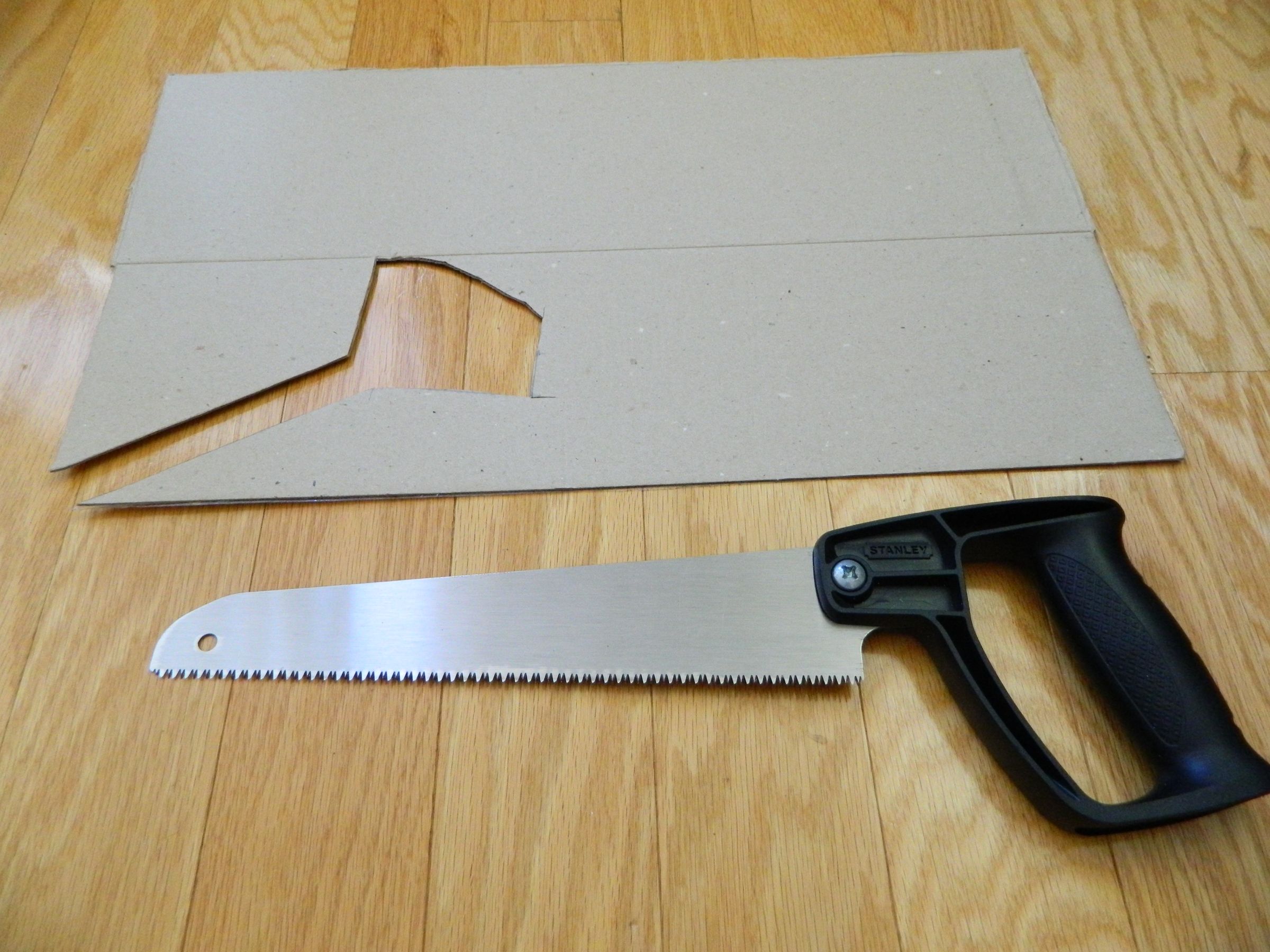 Cardboard Hand Saw Blade Guard 5 Steps Instructables