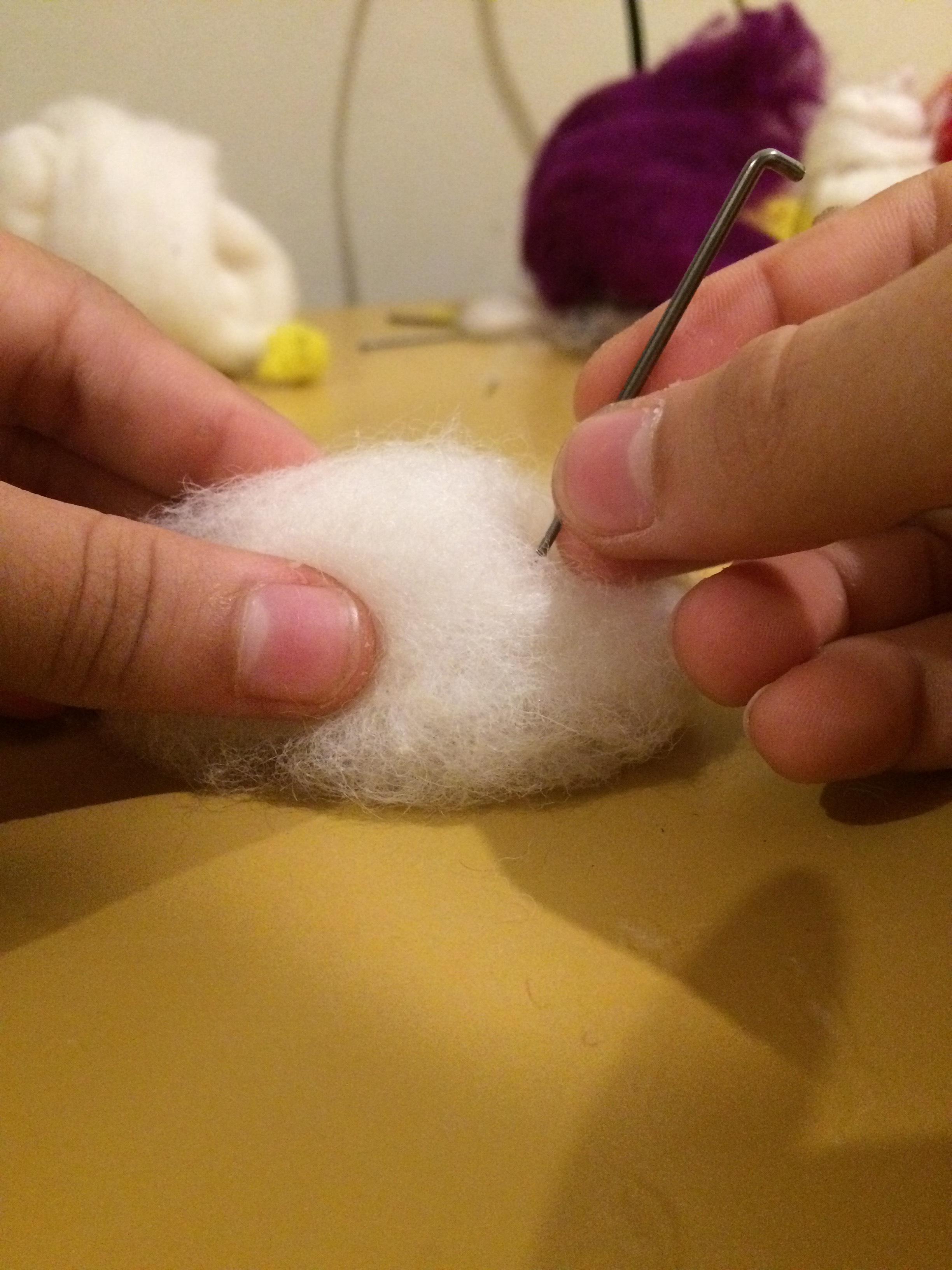 How to Make a Needle Felting Ball 4 Steps Instructables