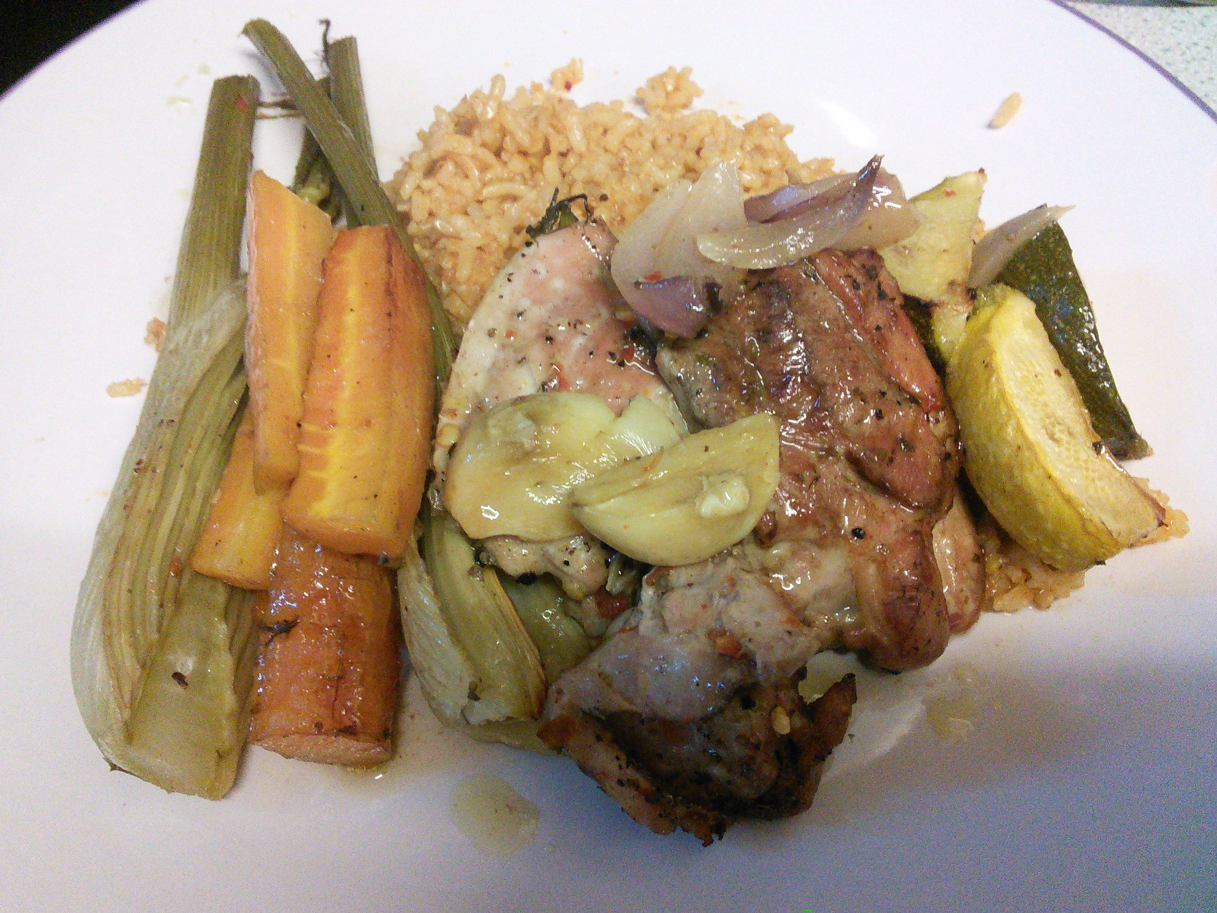 Chicken and fennel bake