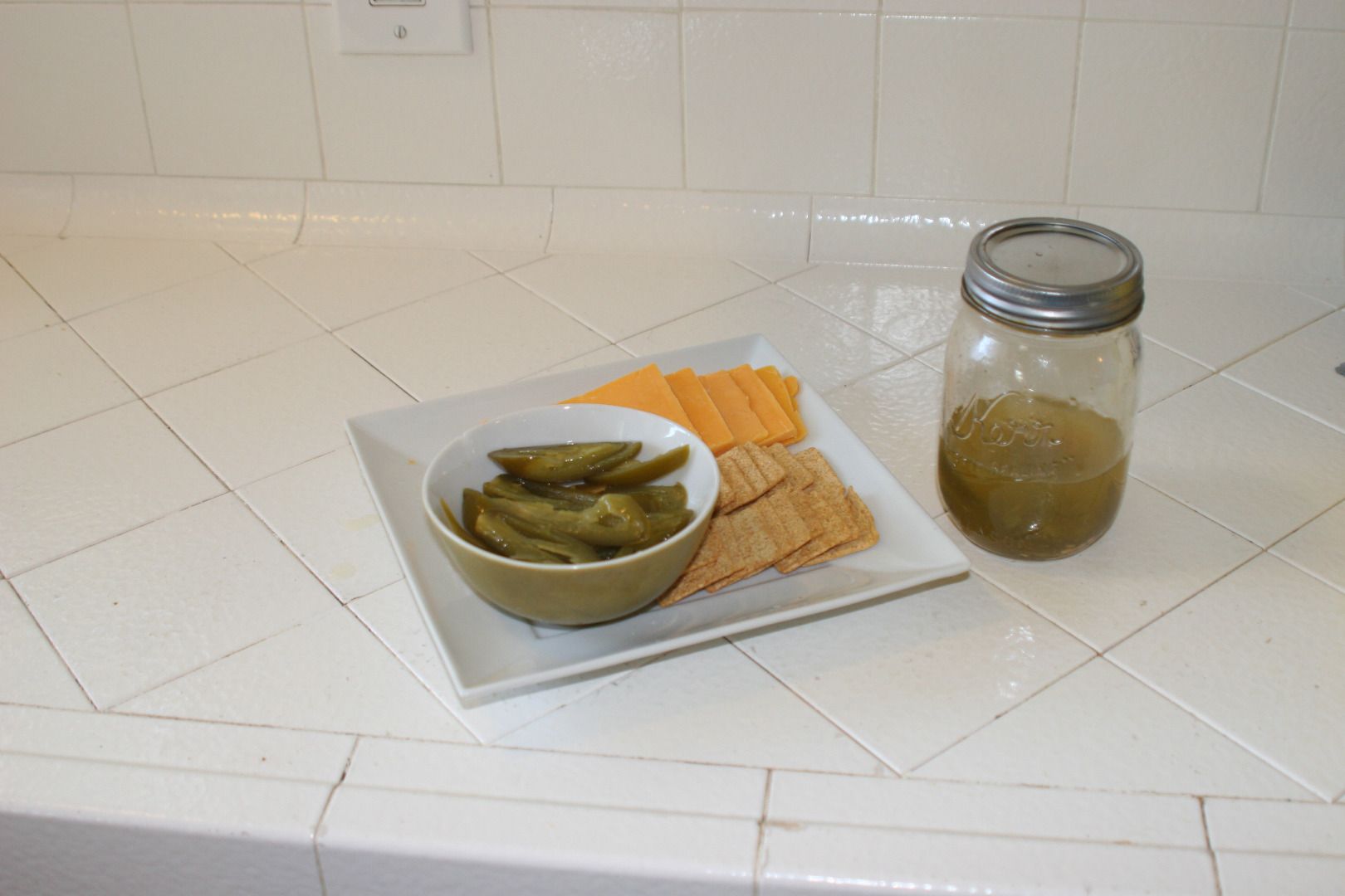 Crackers and Jalapeno Snack