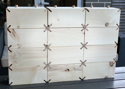 Eco-Friendly, Modular Timber Bricks Made Out of Recycled Pine Timber for an Environmentally Friendly Future