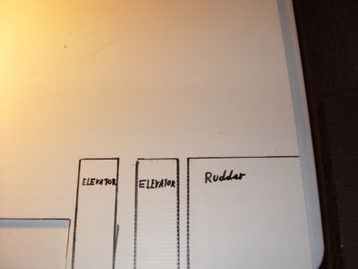 Measuring and Cutting the Tailplane Basic Shape