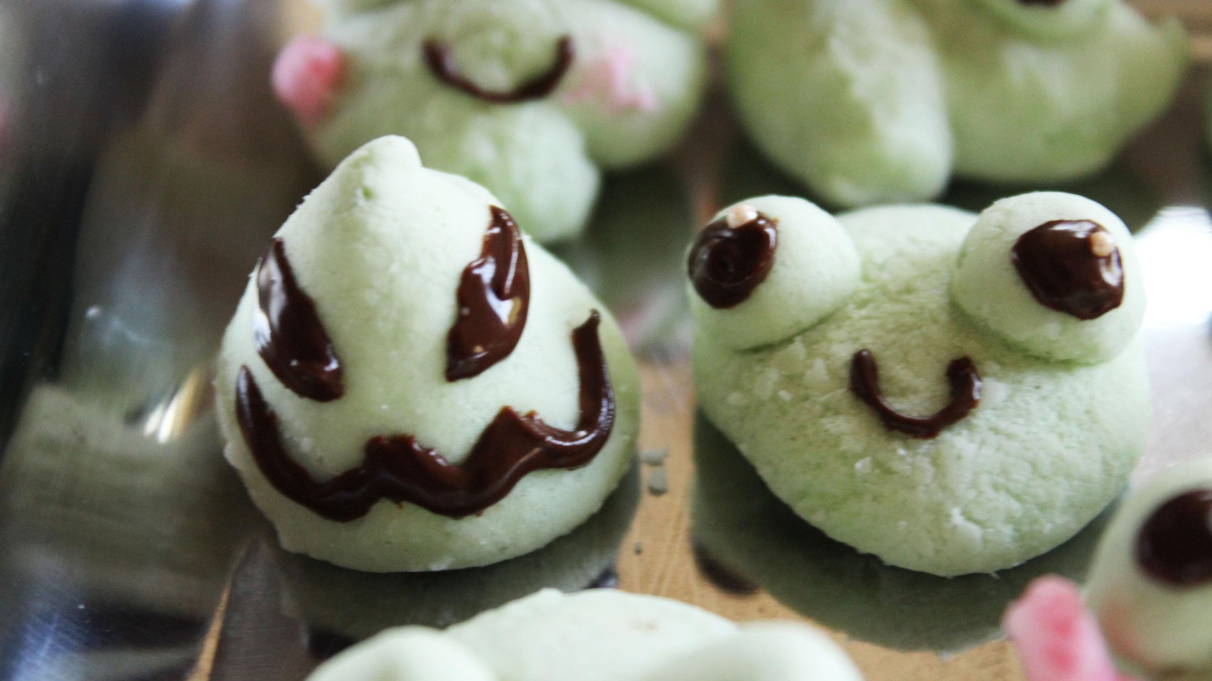 Matcha Green Tea Frog Marshmallows (beginnerfriendly Piped