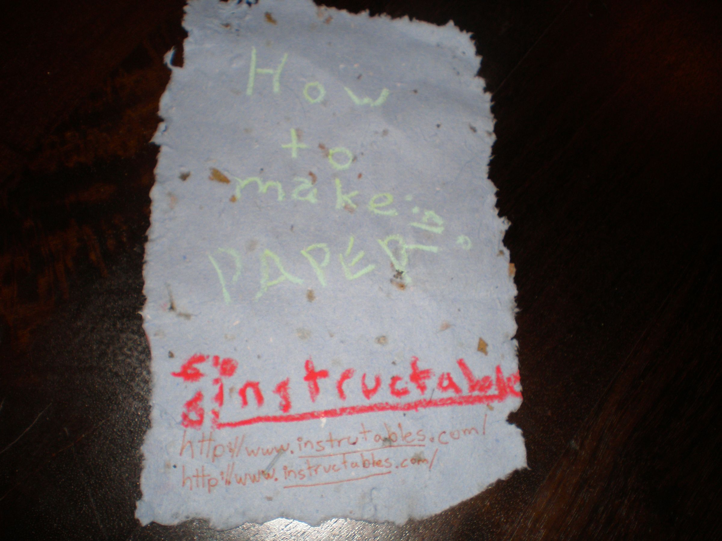 Recycled Paper in 5 Easy Steps!