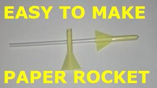 How to Make a Paper Rocket That Shoots - Mini Paper Rocket Launcher