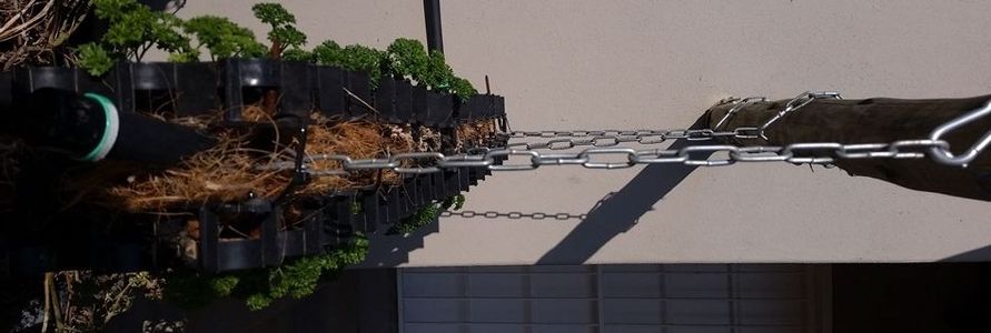 Hanging the Waterfall Garden