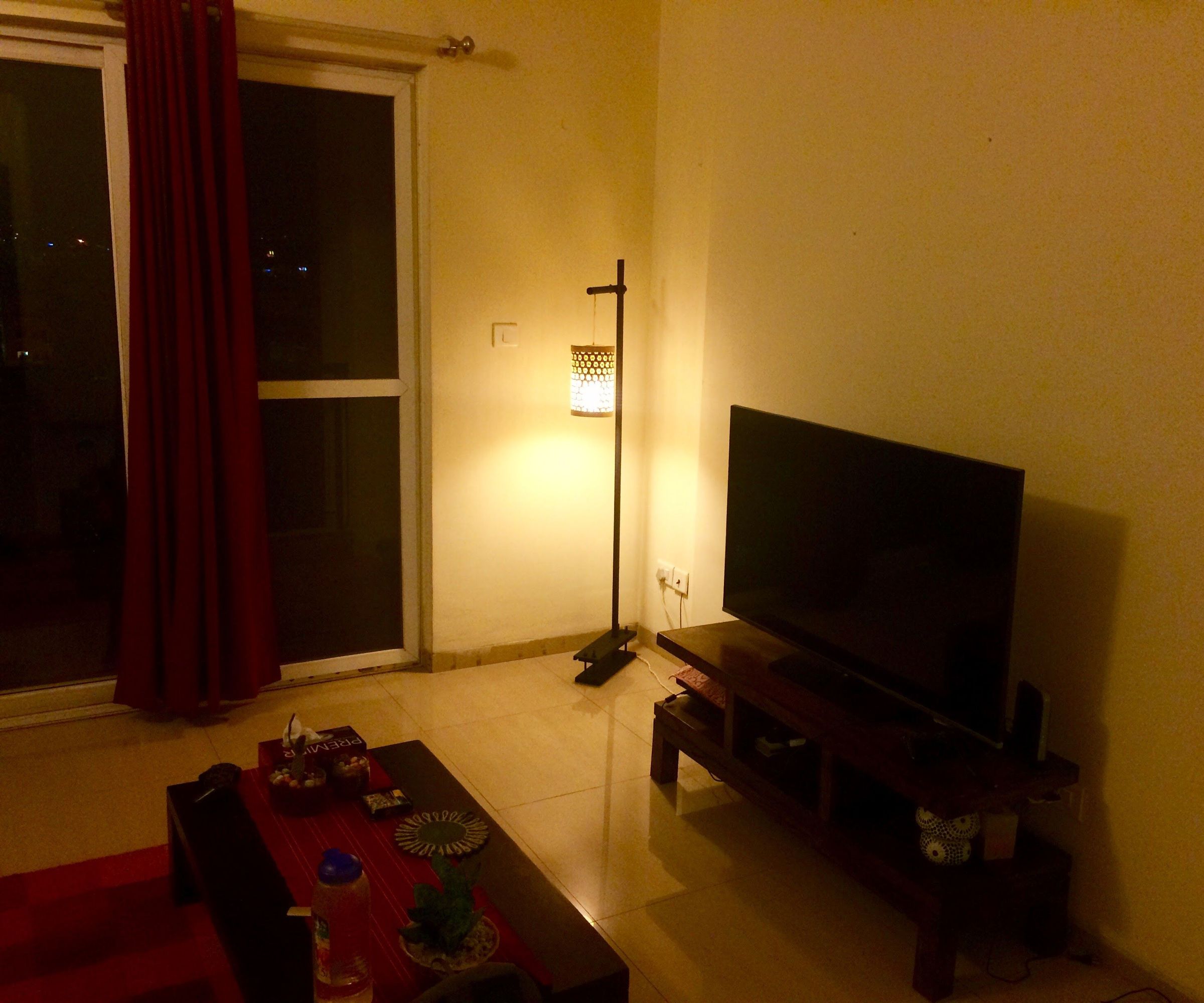 Tall Floor Lamp From Scrap Around the House