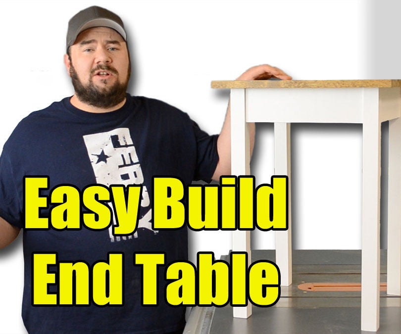 Easy Build End Table Limited Tools 4 Steps (with Pictures