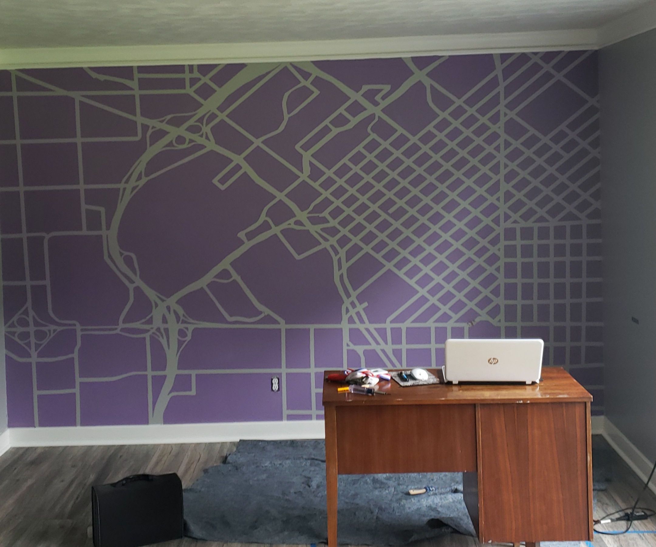 Wall Map Mural