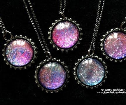 Beautiful, Unique Alcohol Ink Pendants