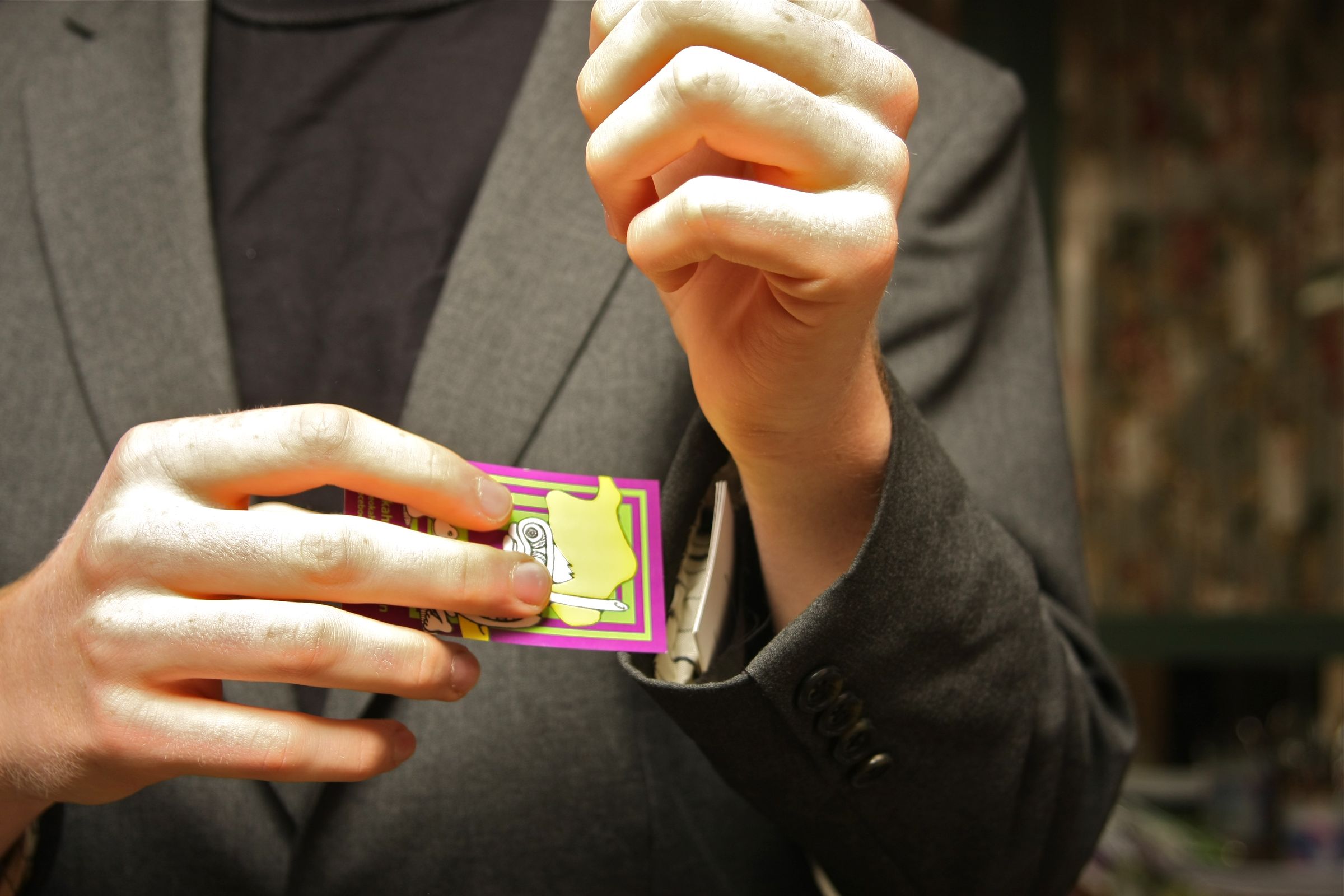 Hidden Sleeve Business Card Dispenser