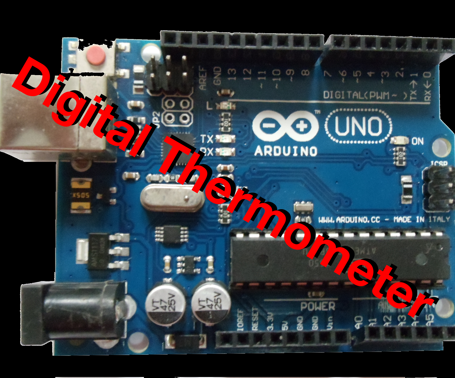 Digital Thermometer Using Arduino UNO & LM35