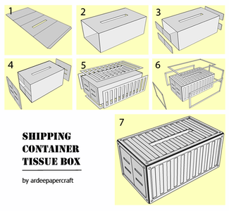 Shipping Container Tissue Box : 8 Steps (with Pictures) - Instructables