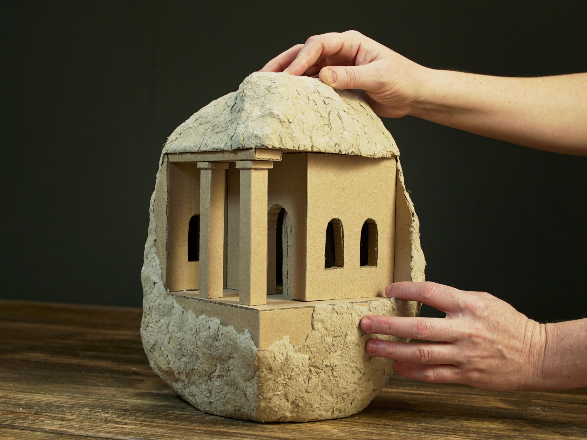 House in a Rock Using Cardboard 6 Steps (with Pictures) Instructables