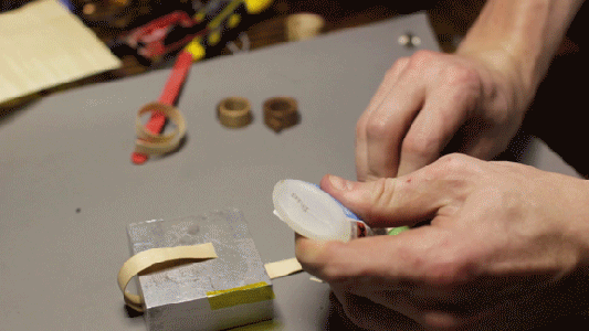Roll and Glue Veneers
