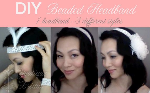 {TRINA} Beaded Wedding Headband : DIY Tutorial