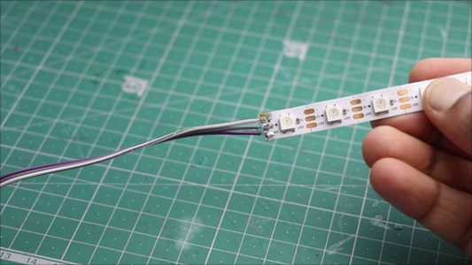 Soldering the Led Strip