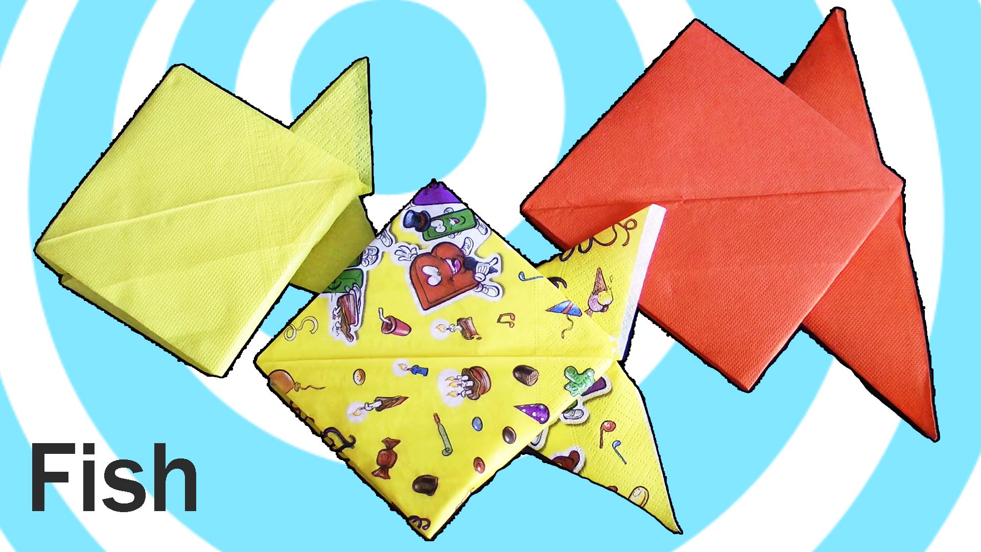Easy Origami Fish From Napkins