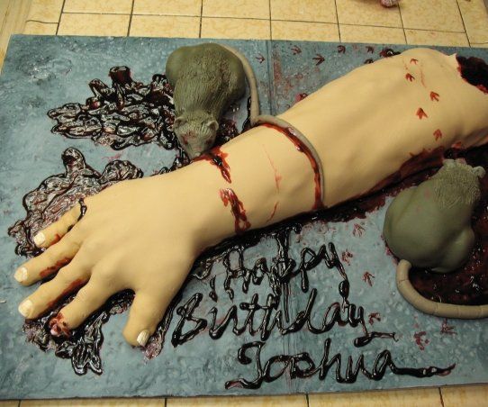 Severed Arm Cake 