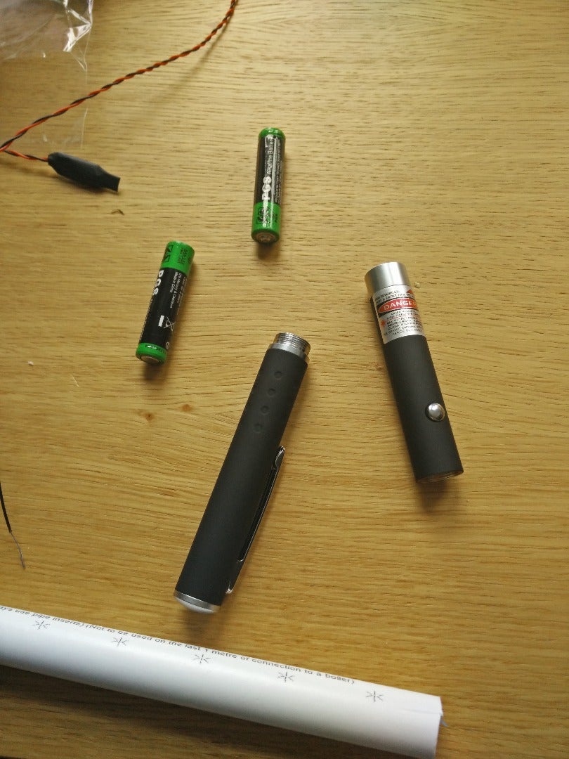 Laser Pointer and Pressure Switch