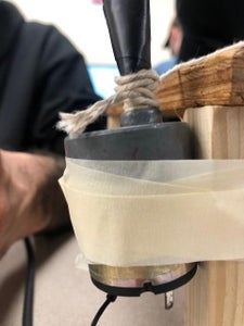 Add the String to the Motor and Tape Everything Down