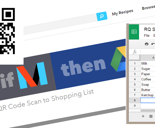 Automate your grocery list using QR codes