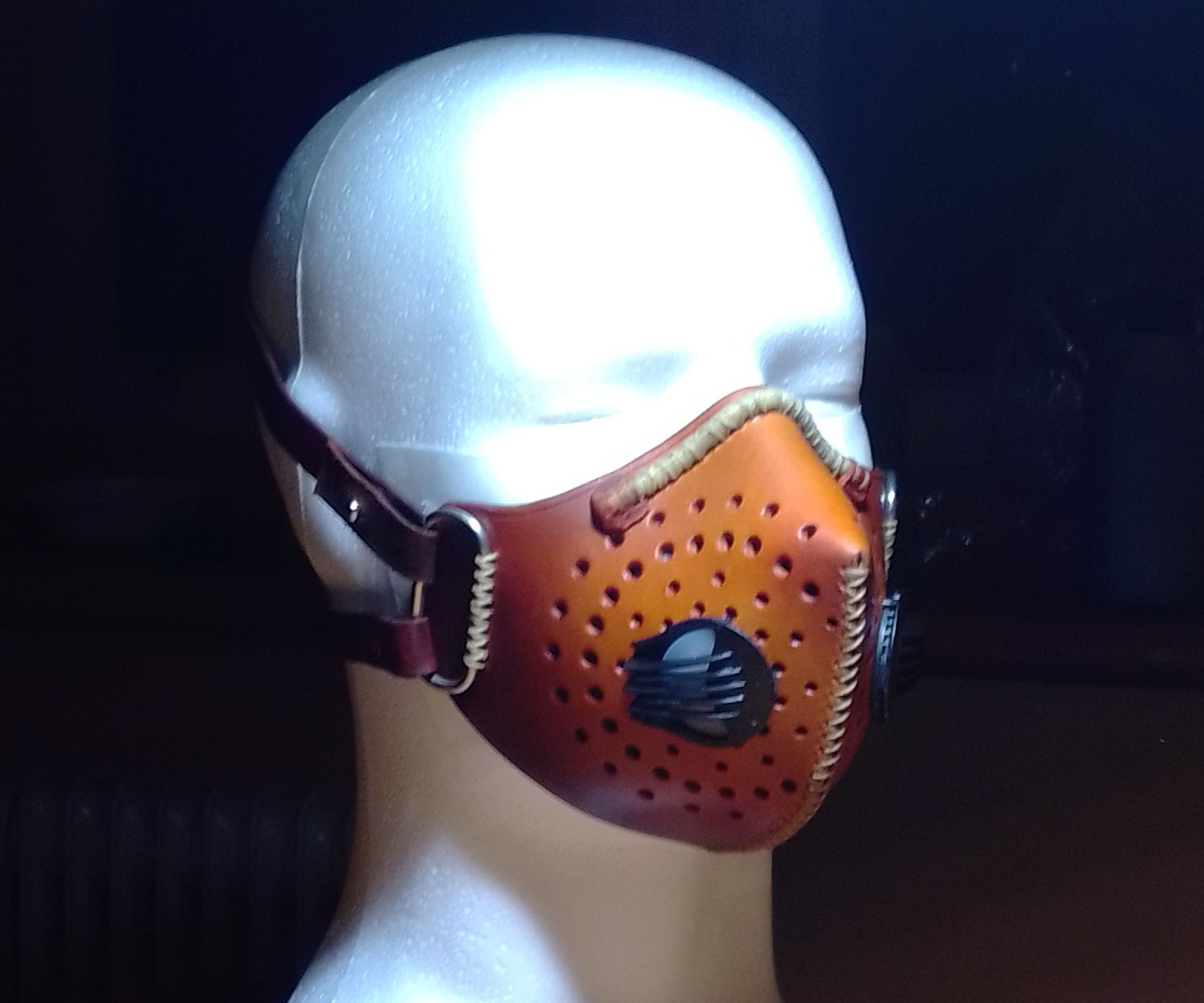 Leather Face Mask (with Filter)