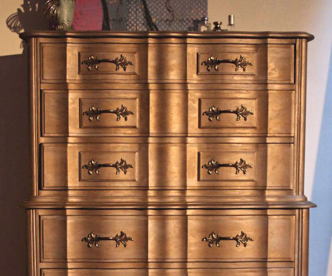 Easy + Cheap Metallic Furniture