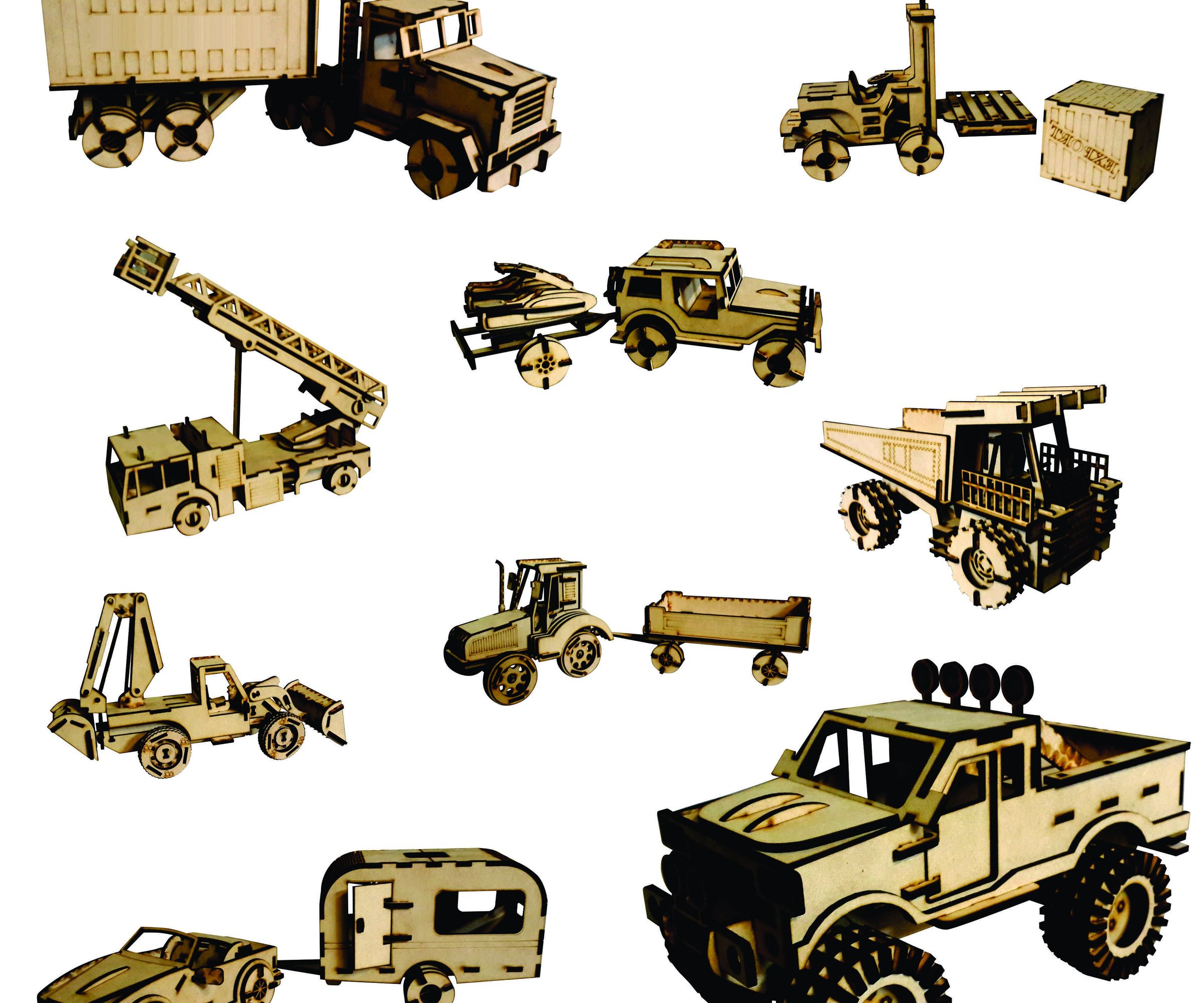 3D Cars Puzzles